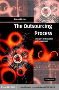 Cover image: The Outsourcing Process 1st edition 9780521844116