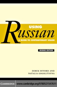 Cover image: Using Russian 2nd edition 9780521547611