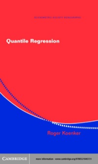 Omslagafbeelding: Quantile Regression 1st edition 9780521845731