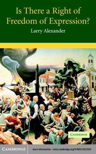 Cover image: Is There a Right of Freedom of Expression? 1st edition 9780521822930