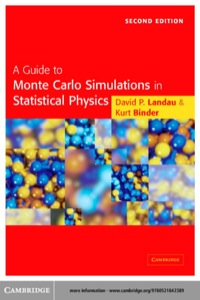 Omslagafbeelding: A Guide to Monte Carlo Simulations in Statistical Physics 2nd edition 9780521842389