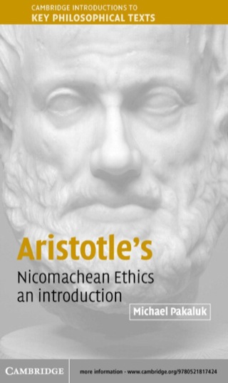Cover image: Aristotle's Nicomachean Ethics 1st edition 9780521817424