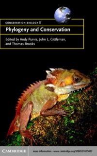 Imagen de portada: Phylogeny and Conservation 1st edition 9780521532006