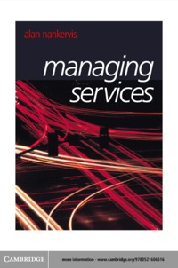 Imagen de portada: Managing Services 1st edition 9780521606516