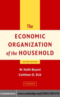 Imagen de portada: The Economic Organization of the Household 2nd edition 9780521801416