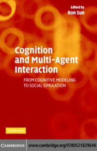 Imagen de portada: Cognition and Multi-Agent Interaction 1st edition 9780521839648