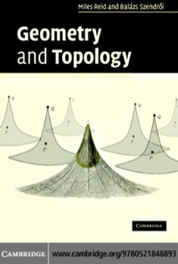 Cover image: Geometry and Topology 1st edition 9780521613255