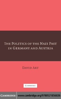 Imagen de portada: The Politics of the Nazi Past in Germany and Austria 1st edition 9780521856836