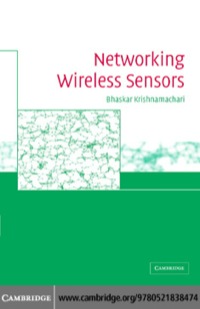 Cover image: Networking Wireless Sensors 1st edition 9780521838474