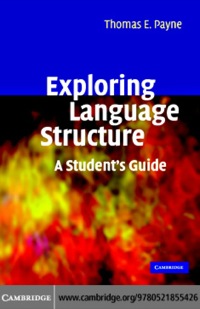 Immagine di copertina: Exploring Language Structure 1st edition 9780521855426