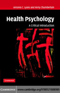 Cover image: Health Psychology 1st edition 9780521005265