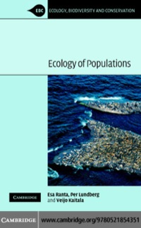 Imagen de portada: Ecology of Populations 1st edition 9780521854351