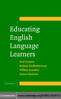 Imagen de portada: Educating English Language Learners 1st edition 9780521859752