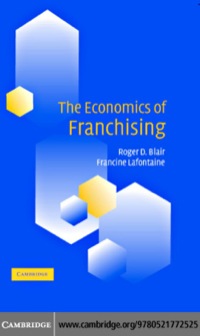 表紙画像: The Economics of Franchising 1st edition 9780521772525