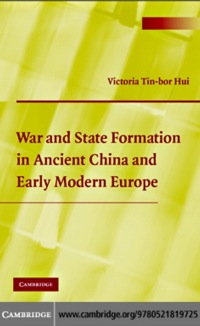 Imagen de portada: War and State Formation in Ancient China and Early Modern Europe 1st edition 9780521819725