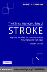 Titelbild: The Clinical Neuropsychiatry of Stroke 2nd edition 9780521840071