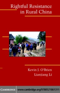 表紙画像: Rightful Resistance in Rural China 1st edition 9780521861311