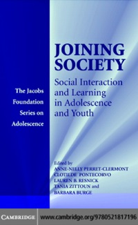 Cover image: Joining Society 1st edition 9780521817196