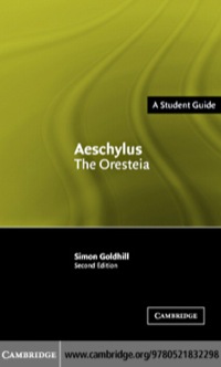 Cover image: Aeschylus: The Oresteia 2nd edition 9780521539814