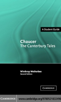Imagen de portada: Chaucer: The Canterbury Tales 2nd edition 9780521540100