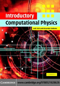表紙画像: Introductory Computational Physics 1st edition 9780521828628