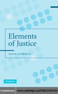 表紙画像: The Elements of Justice 1st edition 9780521831642