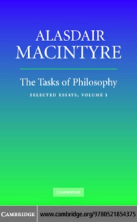 Cover image: The Tasks of Philosophy: Volume 1 1st edition 9780521854375
