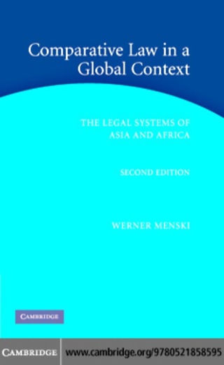 Cover image: Comparative Law in a Global Context 2nd edition 9780521858595