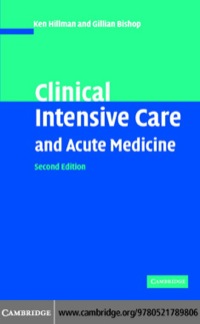 表紙画像: Clinical Intensive Care and Acute Medicine 2nd edition 9780521789806