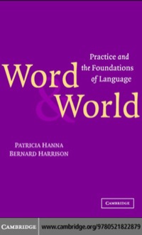 صورة الغلاف: Word and World 1st edition 9780521822879