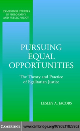 صورة الغلاف: Pursuing Equal Opportunities 1st edition 9780521823203