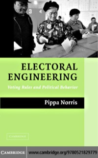 صورة الغلاف: Electoral Engineering 1st edition 9780521829779