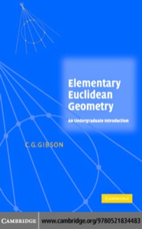Omslagafbeelding: Elementary Euclidean Geometry 1st edition 9780521834483