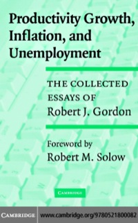 Imagen de portada: Productivity Growth, Inflation, and Unemployment 1st edition 9780521800082