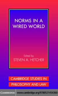 صورة الغلاف: Norms in a Wired World 1st edition 9780521454360