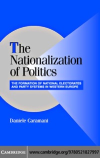 Cover image: The Nationalization of Politics 1st edition 9780521827997