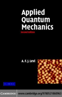 Omslagafbeelding: Applied Quantum Mechanics 2nd edition 9780521860963
