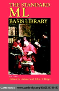 Imagen de portada: The Standard ML Basis Library 1st edition 9780521791427