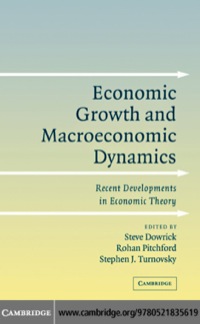 Cover image: Economic Growth and Macroeconomic Dynamics 1st edition 9780521835619