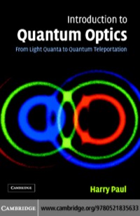 Imagen de portada: Introduction to Quantum Optics 1st edition 9780521835633