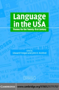 Cover image: Language in the USA 1st edition 9780521777476