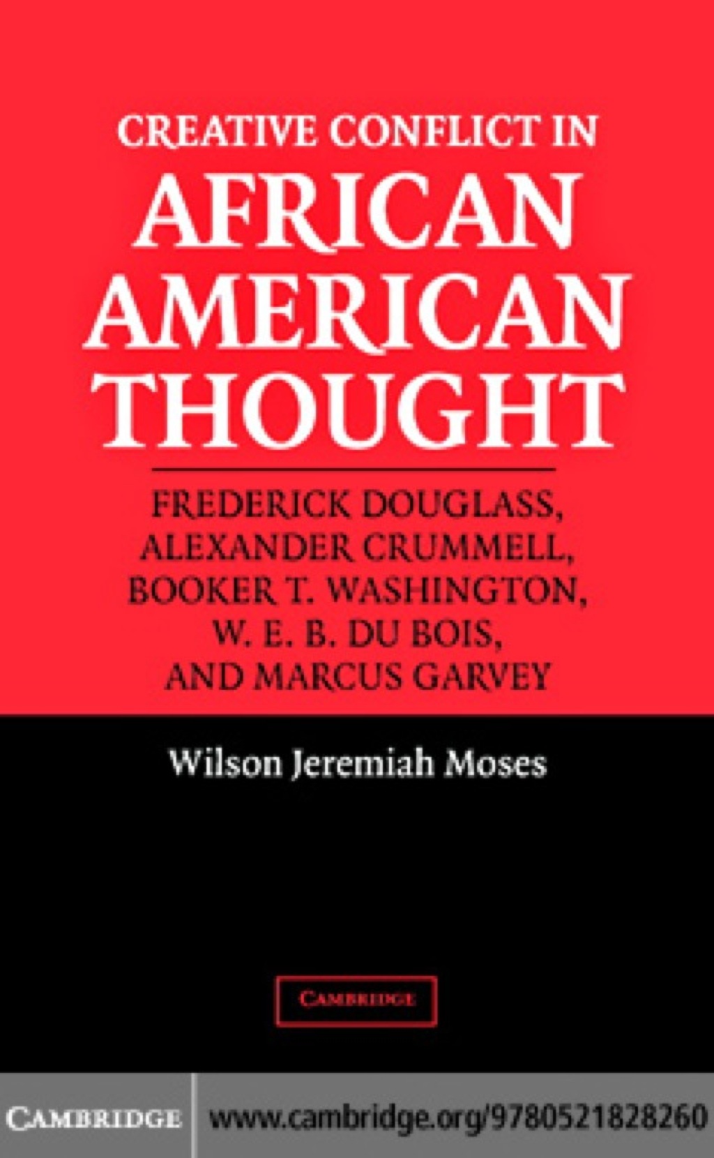 Creative Conflict in African American Thought 1st Edition