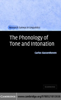 Cover image: The Phonology of Tone and Intonation 1st edition 9780521812658