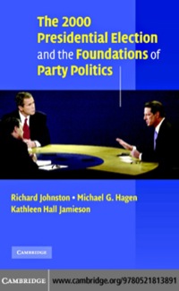 Titelbild: The 2000 Presidential Election and the Foundations of Party Politics 1st edition 9780521813891