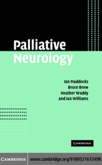 صورة الغلاف: Palliative Neurology 1st edition 9780521672498
