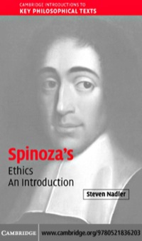 Cover image: Spinoza's 'Ethics' 1st edition 9780521836203