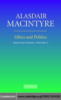 Imagen de portada: Ethics and Politics: Volume 2 1st edition 9780521854382