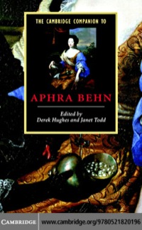 Immagine di copertina: The Cambridge Companion to Aphra Behn 9780521820196