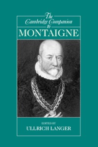 Imagen de portada: The Cambridge Companion to Montaigne 9780521819534