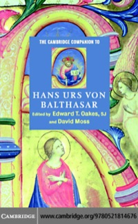 Immagine di copertina: The Cambridge Companion to Hans Urs von Balthasar 9780521814676